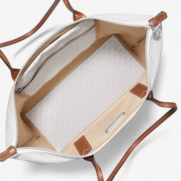 Michael Kors Jet Set Logo Stripe Shoulder Tote Bag - Picture 3 of 6